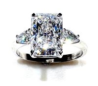Ring X-Diamond Woman Luxury Top in White Gold Diamante 3.05 Ct XXDAPU125O4OTBI339 - XXDAPU125O4OTBI339